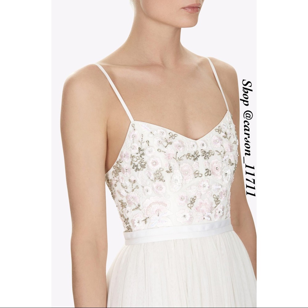 NWT Needle & Thread Bridal Embellished Tulle Gown 0 - Picture 3 of 12